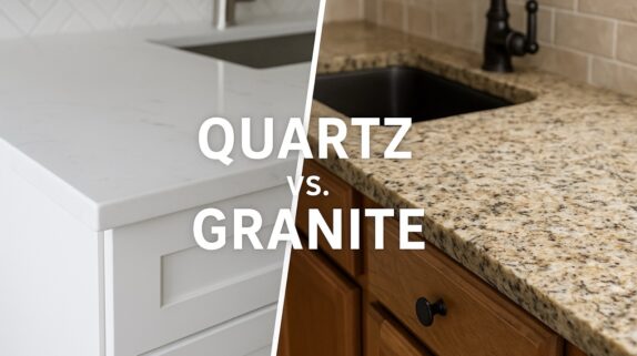 Quartz vs Granite Large